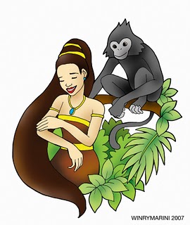 contoh teks drama cerita rakyat lutung kasarung